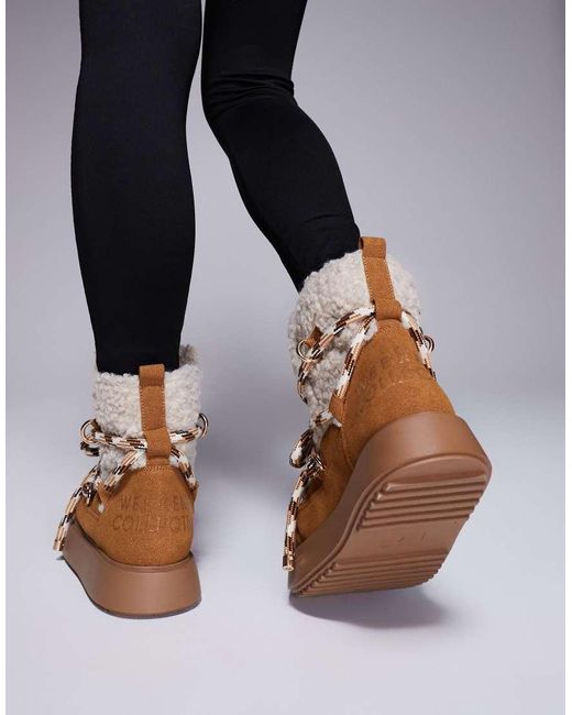 ASOS Blue Weekend Collective Snow Boot