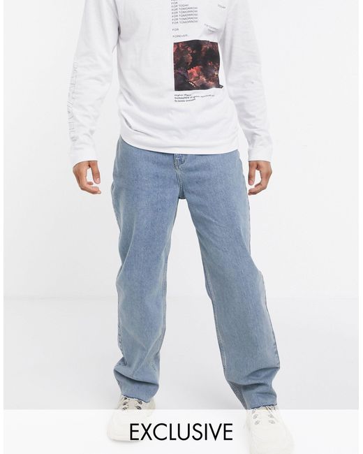 Collusion – x014 – baggy-jeans im stil der 90er in Blue für Herren