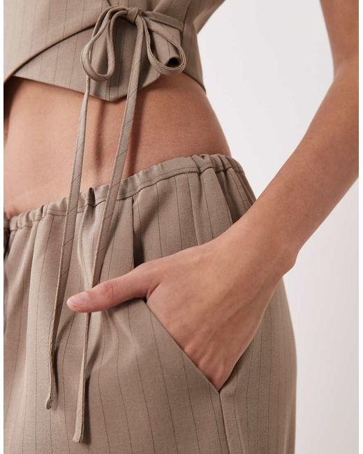 Miss Selfridge Natural Tailored Pull On Pants