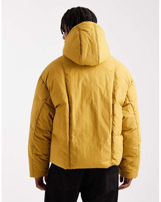 ASOS Natural Oversized Puffer Jacket for men