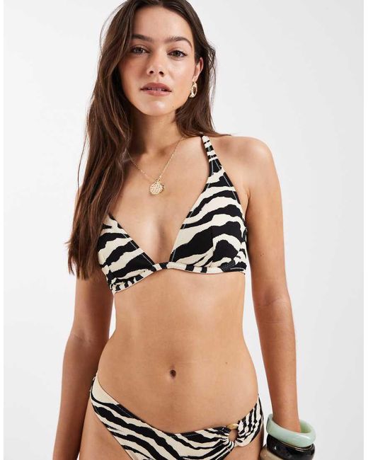 Lindex Natural Underwire Halterneck Bikini Top