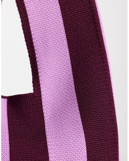 ASOS Purple Loop Through Clutch Bag
