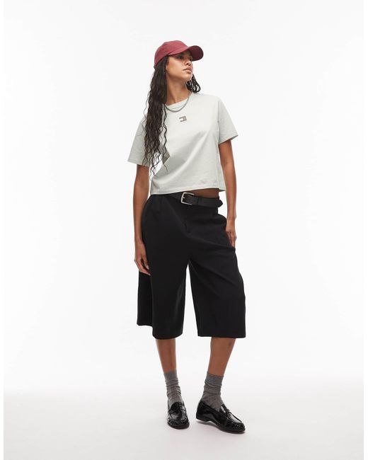 Tommy Hilfiger White – kastiges t-shirt