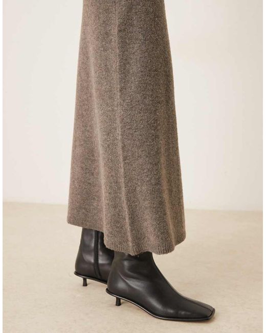ASOS Gebreide Maxirok in het Natural