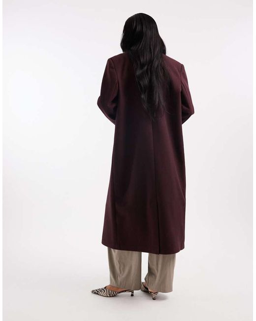 ASOS Red Asos Design Tall Oversized Dad Coat