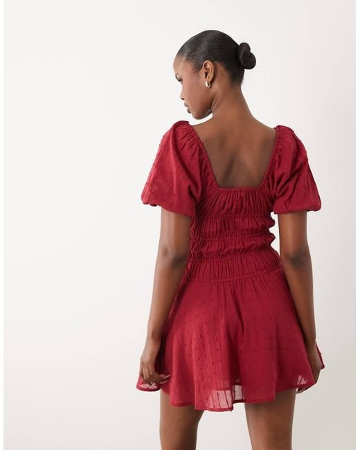 Wednesday's Girl Red Wednesdays Girl Mini Tea Dress