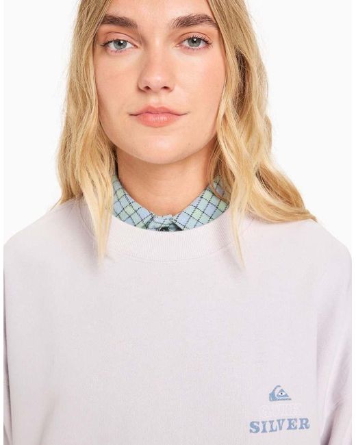 Quiksilver Purple Standard Crew Neck