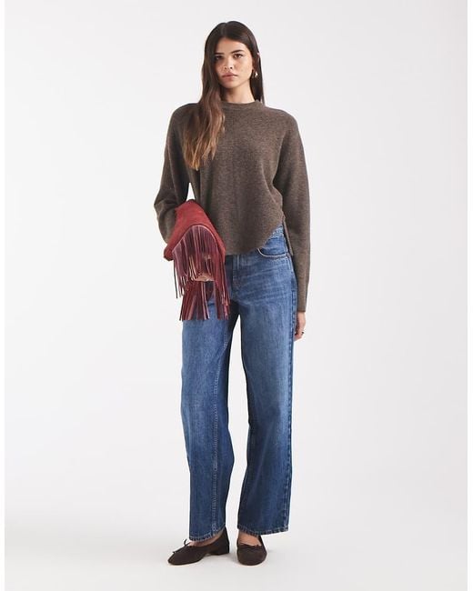 Object Multicolor Oversized Seam Front Knitted Jumper