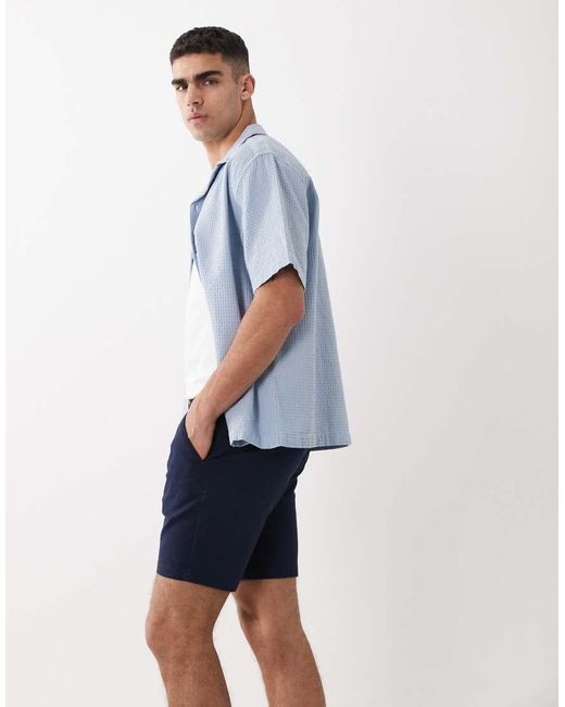 ASOS White Skinny Fit Chino Shorts for men