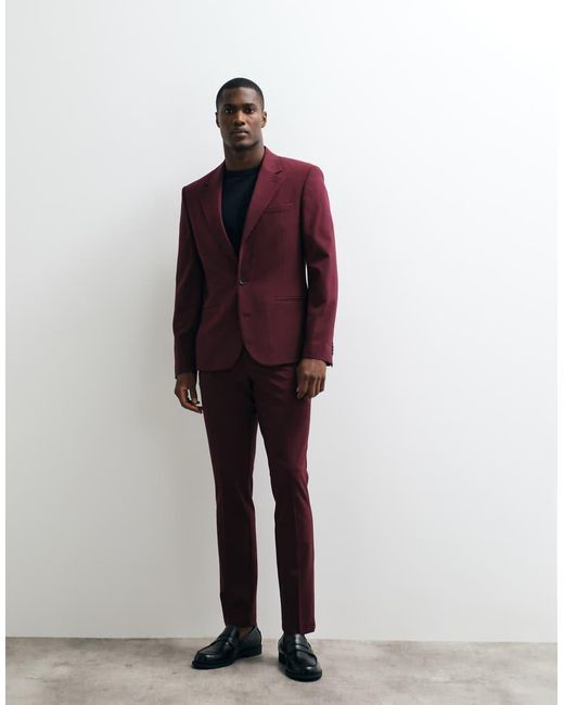 ASOS Purple Flexmaxtm Skinny Suit Jacket for men