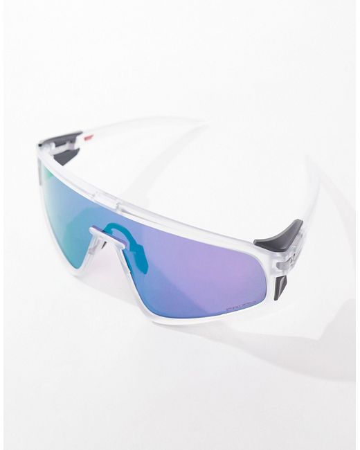 Oakley White Latch Panel Visor Sunglasses