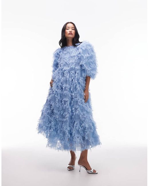 ASOS Blue Asos Archive Oversized Midaxi Dress