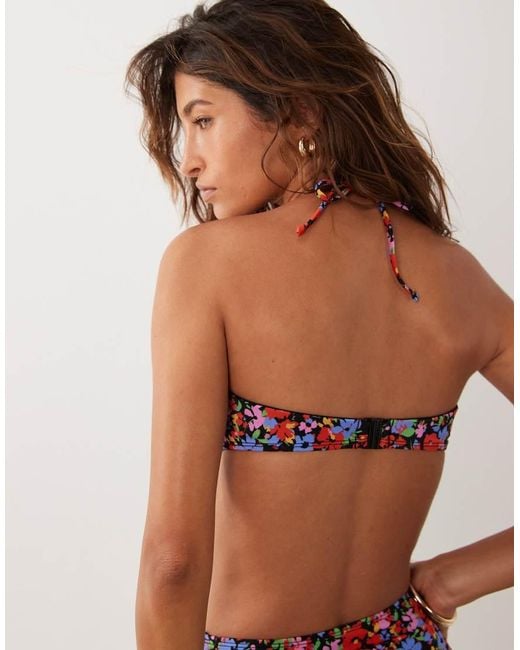 ASOS Red Jasmine Underwire Bikini Top