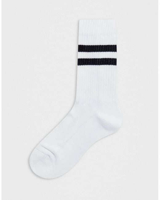 ASOS Cotton 5 Pack Sport Socks in White for Men - Lyst