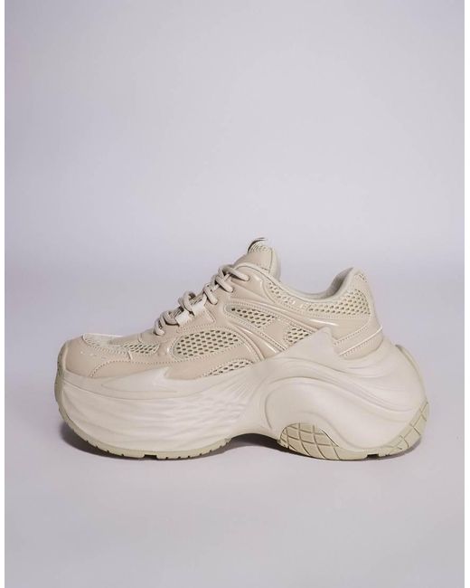 Sneakers Grigio Pietra Con Suola Spessa di ASOS in White da Uomo