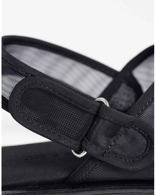 ASOS Blue Francine Mesh Sling Back Sandals