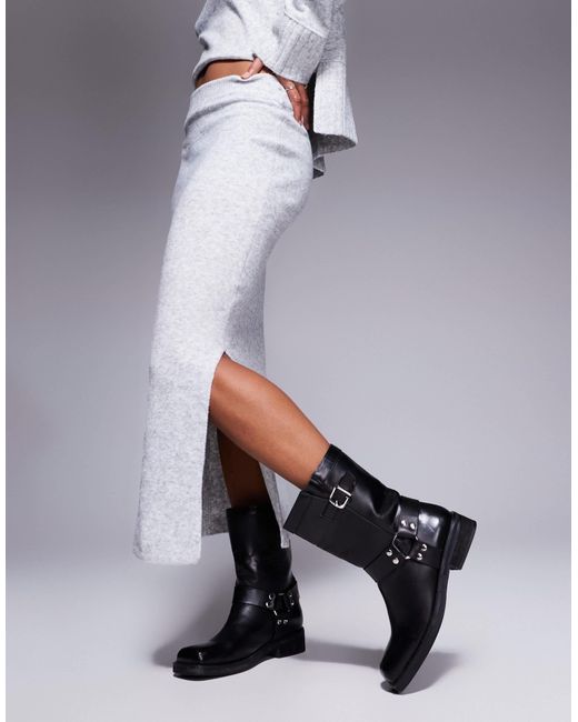 River Island Gray Knitted Maxi Skirt