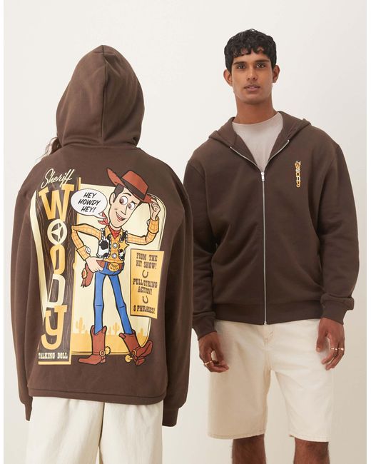 ASOS Brown – disney pixar – oversize-kapuzenjacke