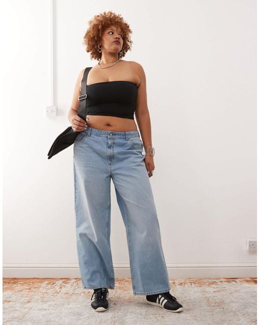 Collusion Black Plus Double Lined Bandeau Top