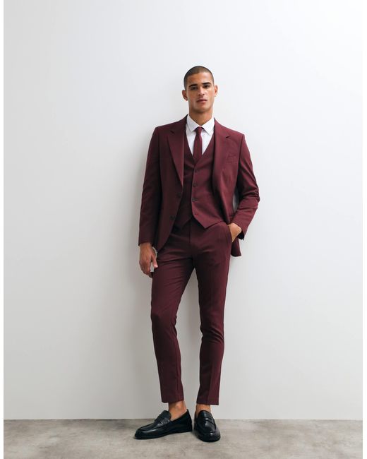 Blazer ASOS pour homme en coloris Red