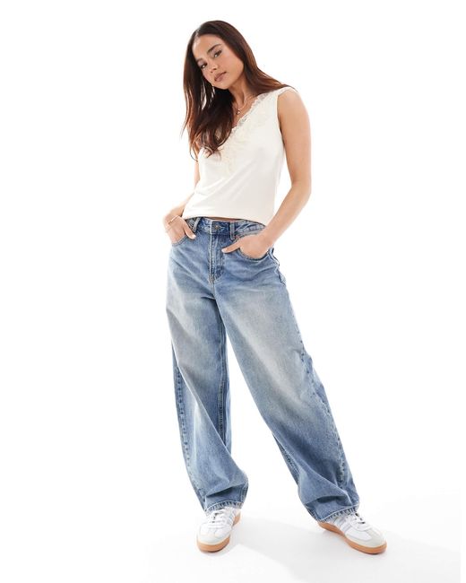 Y.a.s - débardeur à col v avec détail en dentelle Y.A.S en coloris Brown