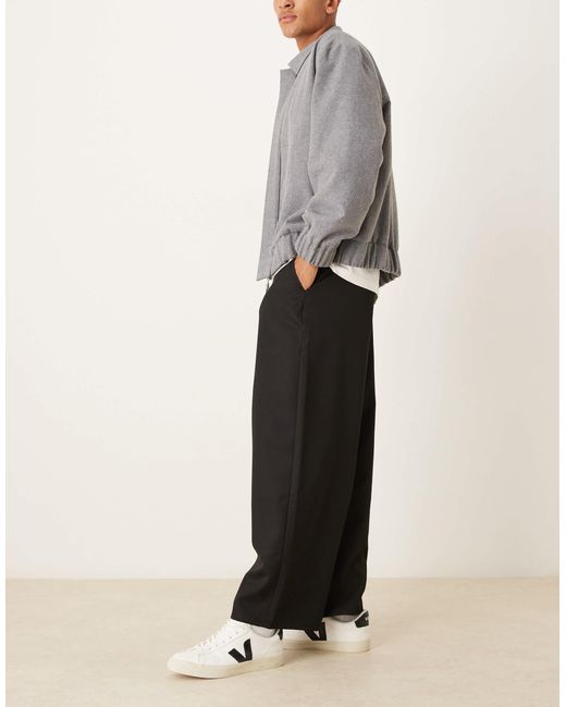 ASOS – barrel-leg-hose in Gray für Herren