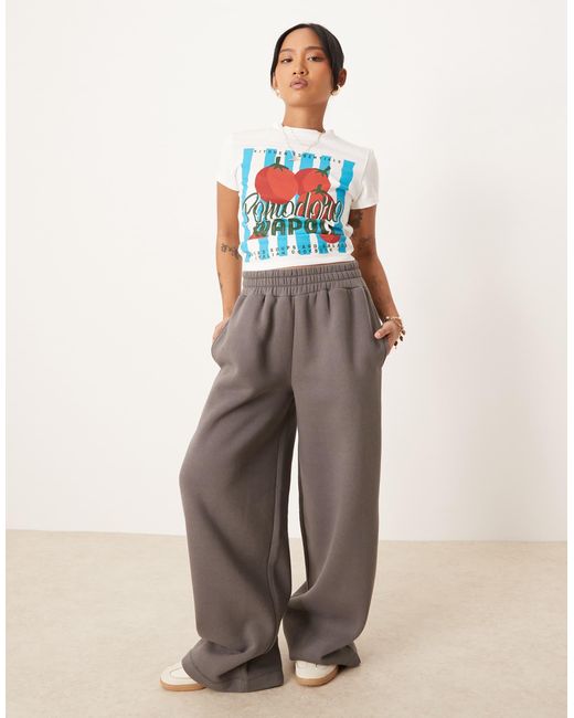 ASOS Gray Asos design petite – jogginghose