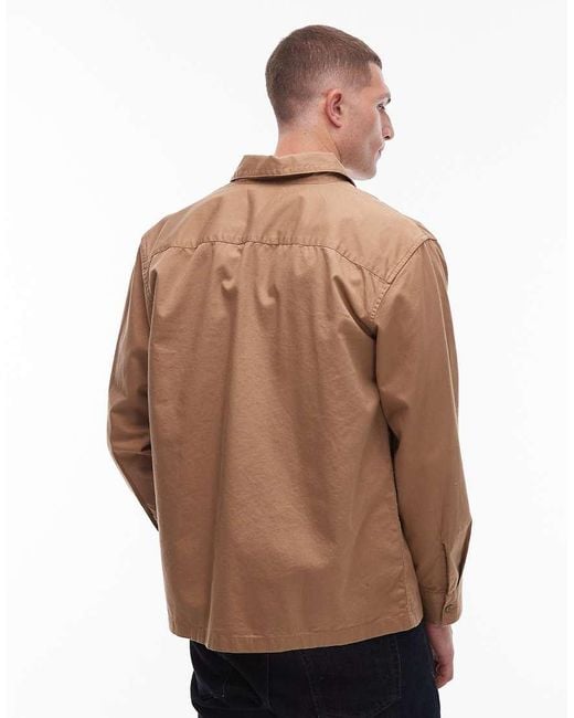 Levi's Natural Workwear Capsule Label Logo Twill Worker Shirt for men