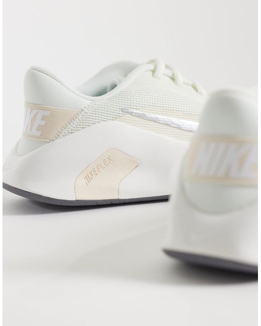 Nike White Nike Flex Training Sneaker