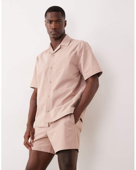 ASOS Pink Motionmax Shorter Length Smart Stretch Shorts for men