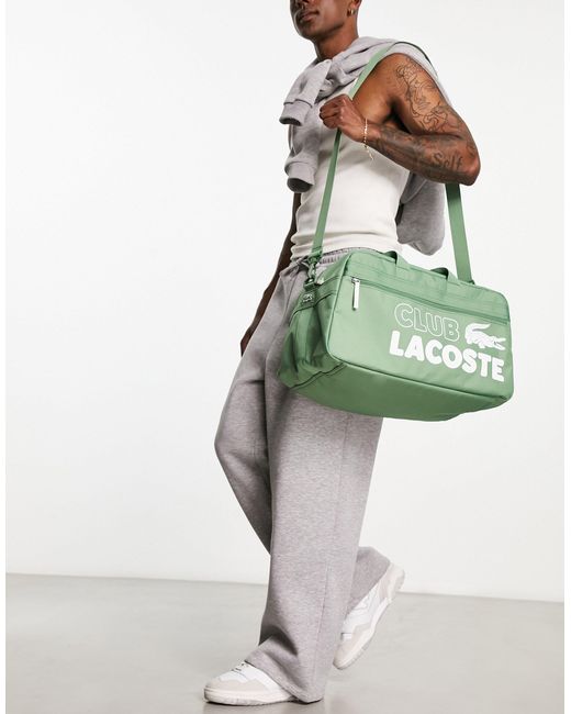 Lacoste Green Club Logo Holdall for men