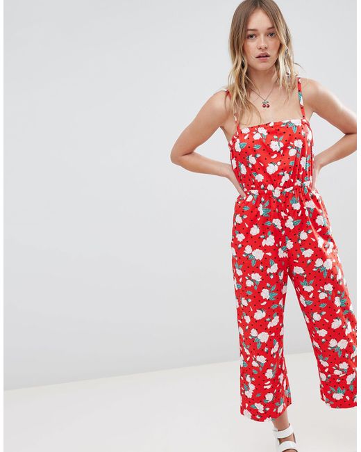 monki polka dot jumpsuit
