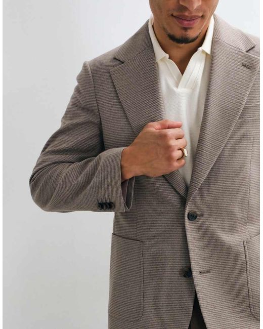 ASOS Natural Mix & Match Slim Suit Jacket for men