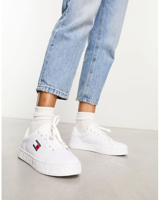 Tommy Hilfiger Cool Essential Sneakers in Blue | Lyst