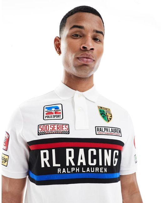 Polo Vestibilità Classica di Polo Ralph Lauren in White da Uomo