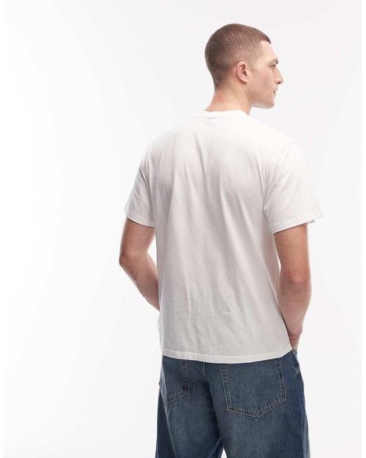 No Problemo White 100% Cotton T-Shirt With Mini Logo for men
