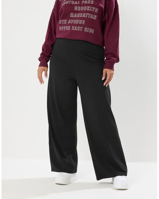 Yours Clothing Red Wide Leg Leggings