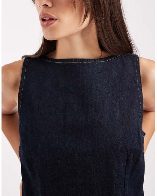 Levi's Blue Denim Mini Shift Dress