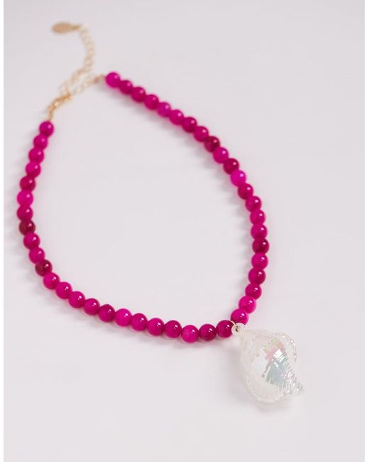 8 Other Reasons Statement Ketting Met Schelp En Kralen in het Red