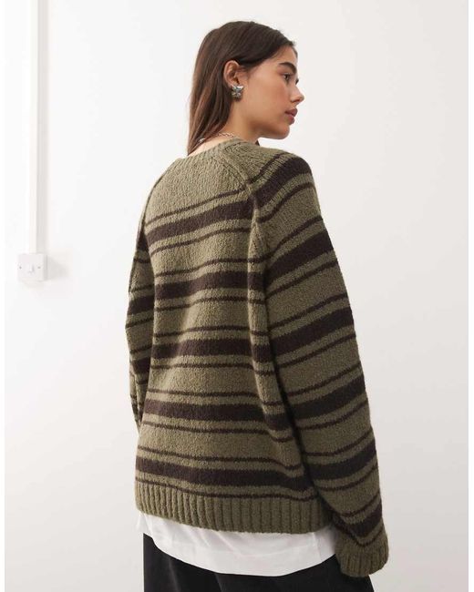 Weekday Brown Oversized Jumper