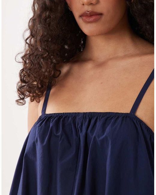 ASOS Blue Asos Design Tall Balloon Leg Jumpsuit
