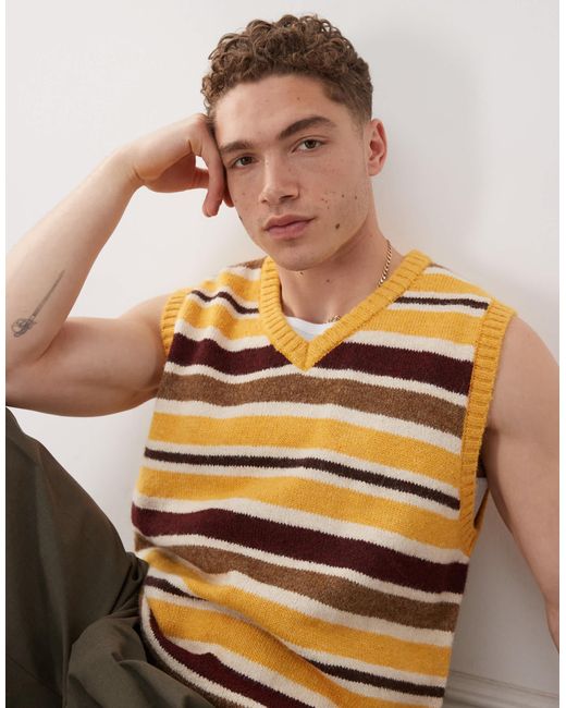 The Ragged Priest Natural Billy Knit Singlet for men