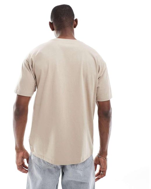 New Look Natural Oversized T-shirt for men