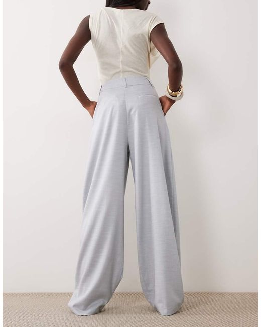 ASOS Gray Tailored Barrel Trouser