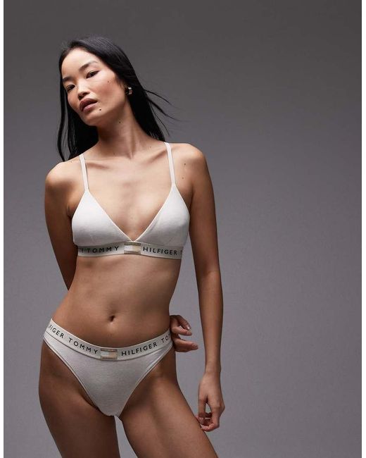 Tommy Hilfiger Brown Heritage Triangle Bra