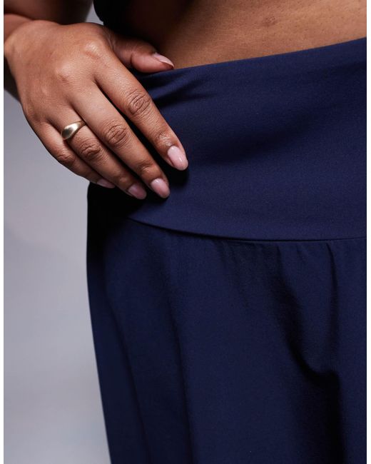 4505 Blue Curve Tennis Flippy Skirt With Inner Shorts