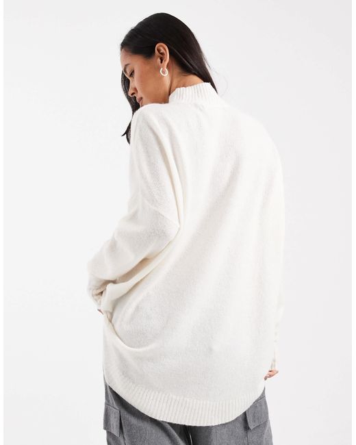 Vero Moda White – oversize-pullover
