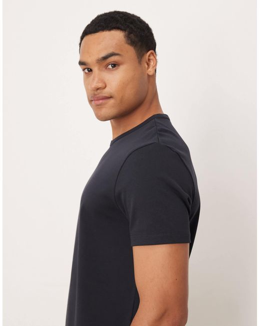 T-shirt ajusté en pur coton épais ARKET pour homme en coloris Blue