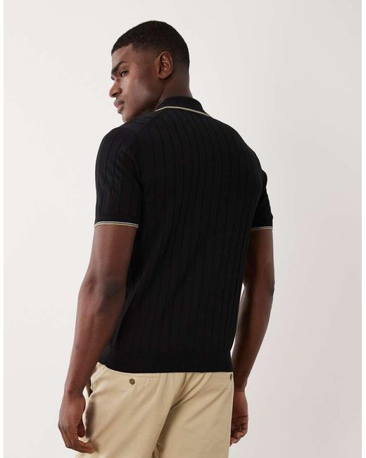 Polo Nera di Mango in Black da Uomo