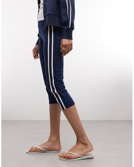Collusion Blue Sporty Capri Co-ord